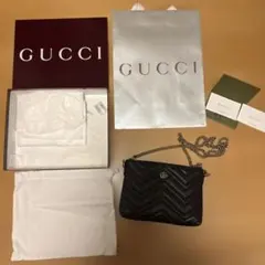 GUCCI GGマーモント　チェーンショルダーバッグ　ハンドバッグ今期