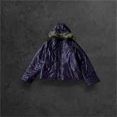 y2kファーダウンジャケット平成お兄系光沢短丈archive グランジ