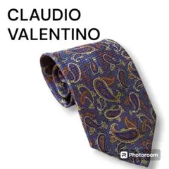 【人気柄】クラウディオ ヴァレンチノ ペイズリー シルク ネクタイ バレンチノ