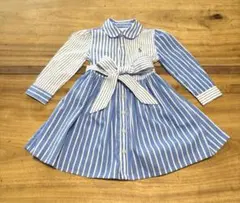 新品未使用　RALPH LAURENストライプのワンピース（約75〜80cm）