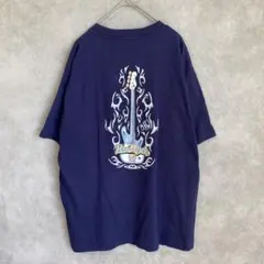 ハードロックカフェ　UAE製　Tシャツ 半袖　ネイビー　Mサイズ
