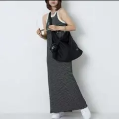 ノースリーブボーダーワンピースのサムネイル