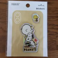 PEANUTS アクリルステッカー 2柄セット スヌーピー