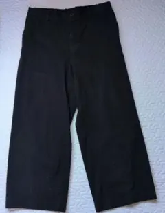 無印良品ネイビー ワイドパンツ イージーパンツ　XL