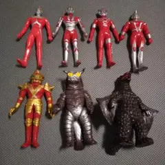 ジャンク】ウルトラマン ソフビ4体セット カード付 - メルカリ
