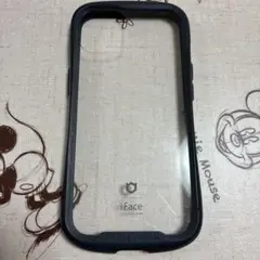 iPhone14 iFace ケース　ネイビー