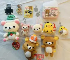 リラックマ　まとめ売り　ぬいぐるみ　ぶらさげ　食器　パペット　貯金箱　他　18点 リラックマ まとめ売り ぬいぐるみ ぶらさげ 食器 パペット 貯金箱 他