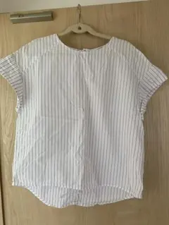 ストライプ トップス ブラウス　season reason しまむら