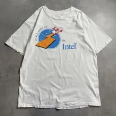 90s USA製 Intel インテル 企業 vintage T-shirt