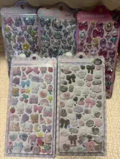 ボンボンドロップシール　churukira オーロラ　ふわふわドロップシール
