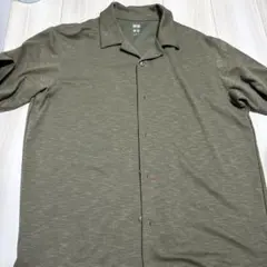 ユニクロ　エアリズムコットンフルオープンカラーポロシャツ