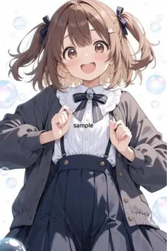 m1495 AIイラスト　かわいい　A4ポスター