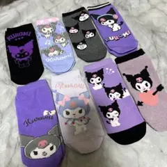新品未使用！クロミちゃん Kuromiキャラクターソックス8足セット