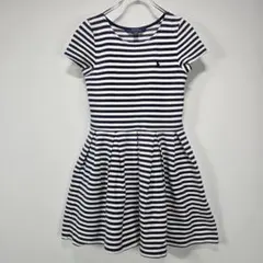 POLO RALPH LAUREN　半袖　ボーダー　ワンピース　厚手　ロゴ