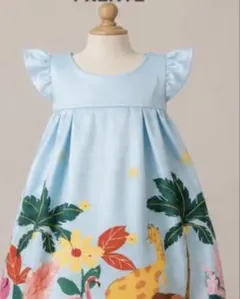 SHEIN ベビーワンピース 18-24M アニマル柄のサムネイル