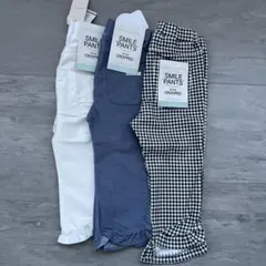 新品 プティマイン スマイルシリーズ クロップドパンツ 110cm