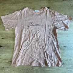 【美品】ikka Beethoven 名言ロゴT／ピンク Mのサムネイル