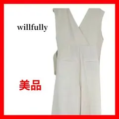 willfully オールインワン サロペット Vネック ワイドパンツB1978のサムネイル