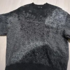 ウール混紡 グラデーション クルーネックセーター Lサイズ