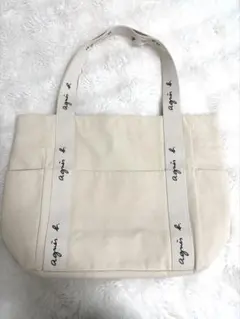 Agnes b. アニエスベー キャンバストートバッグ Lサイズ