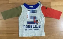DOUBLE.B 長袖Tシャツ　袖切替え　B品　未使用