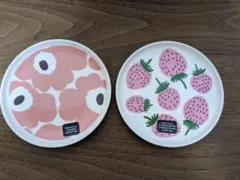 廃盤•marimekko マンシッカ いちご プレート② - メルカリ