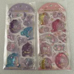 正規品ハローキティ クロミちゃん ウォーターインシール２点セット