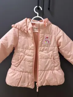 HOT BISCUITS 中綿アウター 90 ピンク ほぼ未使用 美品