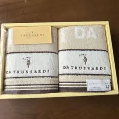 TRUSSARDI ゲストタオル 2枚セット 綿100% 箱入りのサムネイル