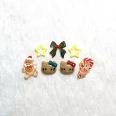 ハローキティ ネイルパーツ セット クリスマス 日焼けキティ