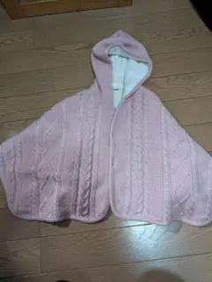 MIKI HOUSE ピンク ポンチョ