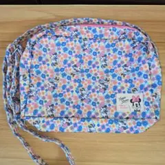 Minnie Mouse フラワーパターンショルダーバッグ