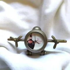 希少*ローヤルサルート ノベルティ 空港飛行機型アナログ置時計 シルバー 希少*ローヤルサルート ノベルティ 空港飛行機型アナログ置時計
