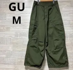 GU ジーユー スーパーワイドカーゴパンツ ミリタリ