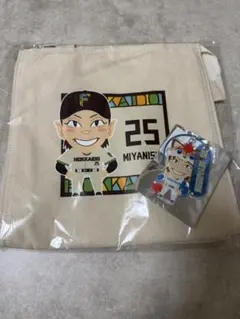 北海道日本ハムファイターズ 宮西尚生 ランチバッグ　オーロラ2連キーリングセットのサムネイル