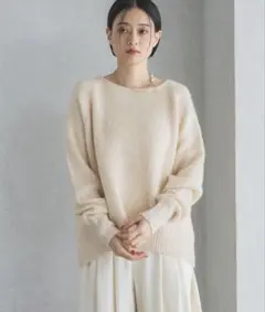 apart by シャギーニットプルオーバー