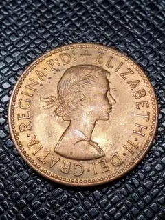 1996.　美品　1967年　イギリス　エリザベス2世　ハーフペニー