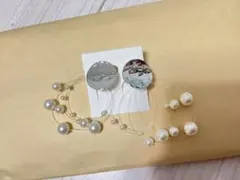 【新品】シルバー ランダムパールイヤリング イングのサムネイル