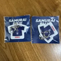 KIRIN サッカー日本代表 ユニフォーム型キーホルダー上田綺世18 2個セット
