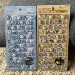 【正規品】　ボンボンドロップシール moji シナモロール　ポムポムプリン　2点