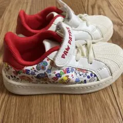 パウパトロール キッズ スニーカー ホワイト レッド　18.5cm 子供靴のサムネイル