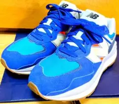 ☆美品 New Balance T327 WEH 24.0cm ブルー/イエロー - メルカリ