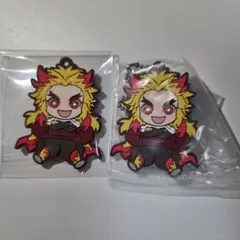 【鬼滅の刃】 ラバーマスコット 煉獄杏寿郎 ２個
