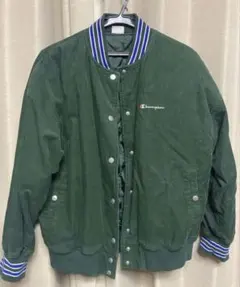 championチャンピオン コーデュロイ スタジャン ダークグリーン　L