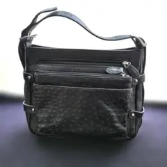 RODANIA　ブラック オーストリッチハンドバッグ　2wayのサムネイル