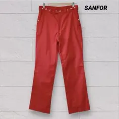 SANFOR ワークパンツ レッド フレンチワーク　ユーロヴィンテージ　44のサムネイル