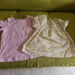 ユニコーン刺繍 フリル袖 Tシャツ