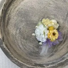 お花のコサージュ　造花　ブローチ　入学式　母の日