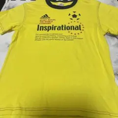 adidas サッカー 150 Tシャツ イエロー