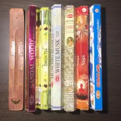 インド お香 6種 お香立付 アソート HEM ジャスミン ホワイトムスク 等